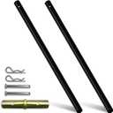 YATOINTO 1.89 x 39.37 Black Steel Plumbing Pipe,2.5mm Thick Wall Tripod Steel Pipe,Heavy Duty Pre-Cut Grey Metal Pipe,Lifting Tripod Accessories,2 Pack, 1.89 inches x 39.37 inches x 0.1 inches