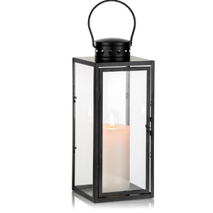 Matte Black Metal Lantern