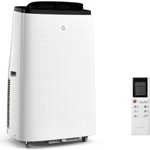 14,000 BTU Portable Air Conditioner Cools Up to 750 Sq.Ft, 3-IN-1 Quiet Portable AC Unit with Remote Control & Installation Kits for Large Room, Smart/Sleep Mode, Auto Swing, 24H Timer