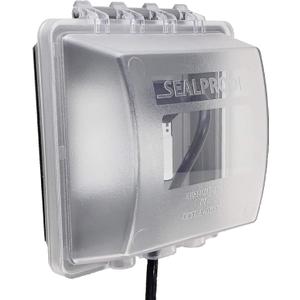 Sealproof 2-Gang Weatherproof In Use Outlet Cover | Two Gang Outdoor Plug and Receptacle Protector, Lockable, UL Extra Duty Compliant, 45 Configurations