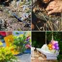 4 Inch 40 Pack 11 Gauge U - Shape Garden Stakes Set: Drip, Line & Irrigation Tubing Stakes, Galvanized Landscape Staples for Tube, Lawns, Weed Barriers, Landscape Fabrics, Irrigation Hose, Floor Mats