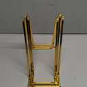 Plate Holder Easel Display Stand - 8 inch Metal Plate Stands for Display - Tabletop Picture Stand - Gold Iron Easels for Display Pictures | Photo Frames | Book | Decorative Plates | Plaque - 3 Pack