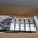 3600W Solar Street Lights Outdoor Waterproof, Solar Powered LED Flood Light Outside, Wide Angle Security Parking Lot Light Dusk to Dawn, Motion Sensor, Pole or Wall Mount, Remote Control