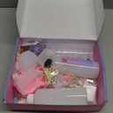 Starry Taba Squishy Kit Set 500g Taba Squishy Making DIY Kit with 1:1 AB Liquid Silicone Faster Fully Cures Bubble Free with 6 Molds, Flocking Powder for Stress Relief Gift