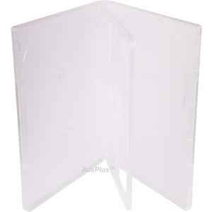 10-Pack Clear Multi-6 DVD Cases - 14mm Standard Thickness, Holds up to 6 Discs with Clear Wrap Around Sleeve for Graphic Liner; 10 Pieces