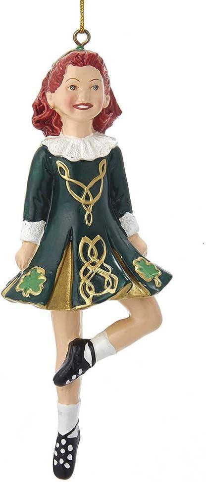 Kurt Adler 6-Inch Resin Irish Step Dancer Ornament