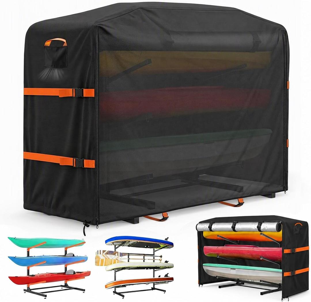 Kayak Rack Cover,Kayak Covers for Outdoor Storage for 10-12ft Kayaks