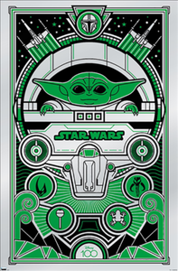 Poster – Disney 100th Star Wars Decor – Luxe Grogu, 22x34, Pack of 2