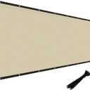 Windscreen4less Privacy Fence Screen Heavy Duty Windscreen Fencing Mesh Fabric Shade Net Cover with Brass Grommtes for Outdoor Wall Garden Yard Pool Deck, 6'x50' Beige