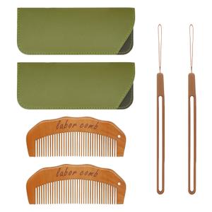 Birthing Comb for Women Labor - 2Pcs Natural Wood Birth Labor Comb for Pregnant Women Pregnancy Contraction Moms, Essentials Birthing/Hospital Bag/Pregnant Gifts