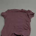 PUMIEY Women's Crew Neck Short Sleeve Tops Double Lined Slim Fit T Shirts Basic Tee Smoke Cloud Pro Collection (Mauve), S