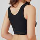 BRABIC Front Closure Post Surgical Compression Everyday Bra for Women Mastectomy with Removable Breast Support Band, L