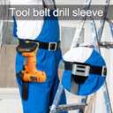 2 x Drill Holder For Tool Belt,Drill Belt Clip,Drill Holster,Tape Measure Holder, Fits Up to 2.7" Belt(Black)