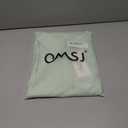 OMSJ Womens Striped Button Down Shirts Casual Long Sleeve Stylish Collared Office Work Blouses Tops (XL)