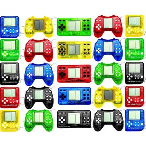 25 Pcs Video Game Party Favors, Mini Video Games Keychain, Gamer Birthday Party Decorations, Gamer Party Favors for Kids 8-12, Classroom Prizes, Goodies Bags Stuffer, Backpack
