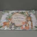 50 Pieces Paper Placemats for Woodland Baby Shower, 11"x17" Forest Animals Disposable Table Place Mats, Woodland Animals Baby Shower Decorations.