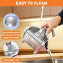 Hand Juicer Squeezer, Heavy Duty Fruit Juice Squeezer Handheld, Manual Juicer Hand Press with Ergonomic Grip, Cast Iron Juice Extractor for Lemon, Citrus, Orange, Lime, Grapefruit, Pomegranate (1PC)