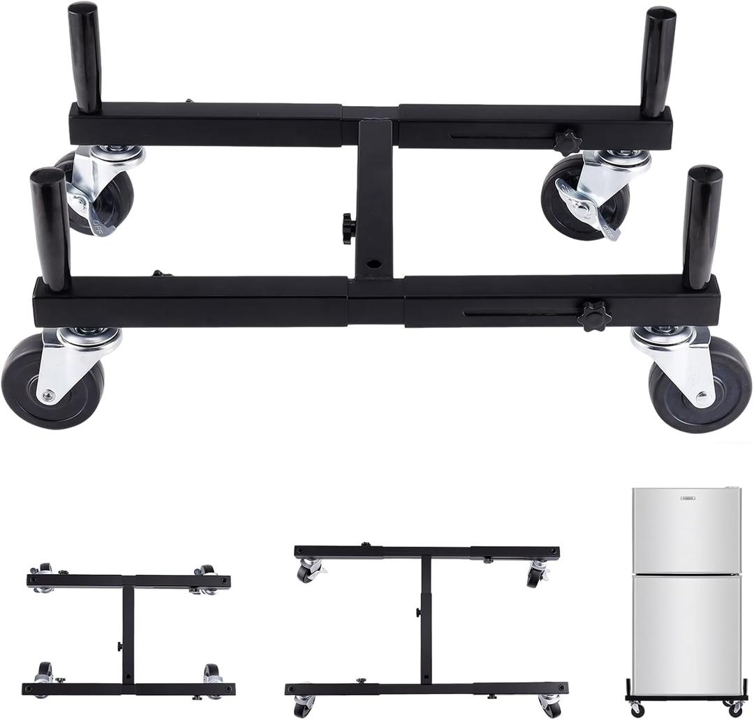 Furniture Dolly Heavy Duty Mini Fridge Stand with 4 Lockable Wheels