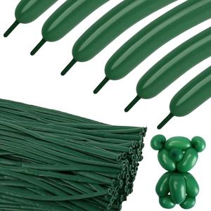 50 Balloons - Hunter green Long Balloons for Tying Balloon Arch, 100Pcs Twisting Balloon for Animal Modeling & Birthday Party Decorations