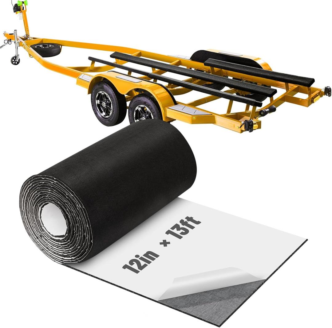 Boat Trailer Bunk Carpet - Adhesive Backed Marine Trailer Bunk Padding for Outdoor Boats Trailers Jet Ski Ramps Dock