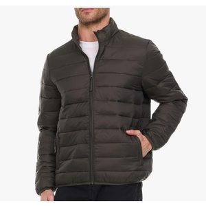 Outerfit Packable Puffer Jacket Men, Warm Lightweight Winter Jackets for Men, Black, XL
