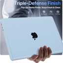 Soonjet for MacBook Air 15 inch Case | M5 M4 M3 M2 2026 2025-2023 | Thinner, Lighter, Tougher | True-to-Original Color | Protective Hard Shell Laptop Cover | A3448 A3241 A3114 A2941 | Sky Blue Clear