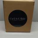 Get Set Style Modern Round Ottoman with Soft Padded Seat, Multifunctional Vanity Stool for Makeup, Upholstered Footrest Stool Ottoman Foot Stool for Living Room, Bedroom (Brown)