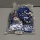 Moukeren 6 Pcs Dining Chair Covers Snowman Stretch Chair Protector Slipcovers Let It Snow Removable Washable Seat Protector for Xmas Holiday Party Dining Chair Decor(Blue)