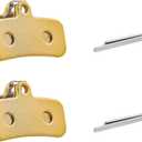 2-Pack Front & Rear Disc Brake Pads Replacement Compatible with Shimano ZEE M640 Shimano Saint M810 M820 Electric Dirt Bike Replacement Parts, Durable Copper Electric Dirt Bike Brake Pads