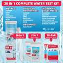 Water Testing Kit Home, 20 in 1 Easy & Simple Drinking Water Test Kit & Well Water Test Kit, 130 Strips Water Test Strips for Hardness, pH, Lead, Iron, Fluoride, Chlorine, Bacteria, Etc - by Oycevila