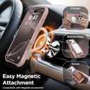 for iPhone 17 Pro Case, Compatible with MagSafe, Screen Protector +[Integrated Silicone Camera Control Button], Shockproof Protective Magnetic Case for iPhone 17 Pro 6.3", Dune Brown