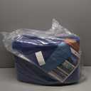 Large Waterproof Tarp - Heavy Duty 5 Mil Thick Poly Tarpaulin Ideal for Canopy Tents, Boats, RV or Pool Covers - Multipurpose Protective Tarps with Grommets for Indoor and Outdoor Use | 25' x 40' (Blue-lightweight Protection)