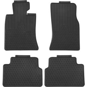 Car Floor Mats Custom Fit for Mini Cooper R55 2007-2015 Black Rubber Auto Liner Mats All Weather Protection Odorless