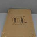 2 Tier All-Metal Rolling Cart, Rolling Storage Cart with Handle and Locking Wheels Kitchen Cart Laundry Office Bathroom Storage Organizer Cart, White