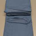 Hearth & Harbor Extra Deep Pocket Queen Sheets Sets - Fits Mattress 18-24 Inches Deep - Extra Deep Pocket Sheets - 6 Piece Queen Size - Blue Heaven