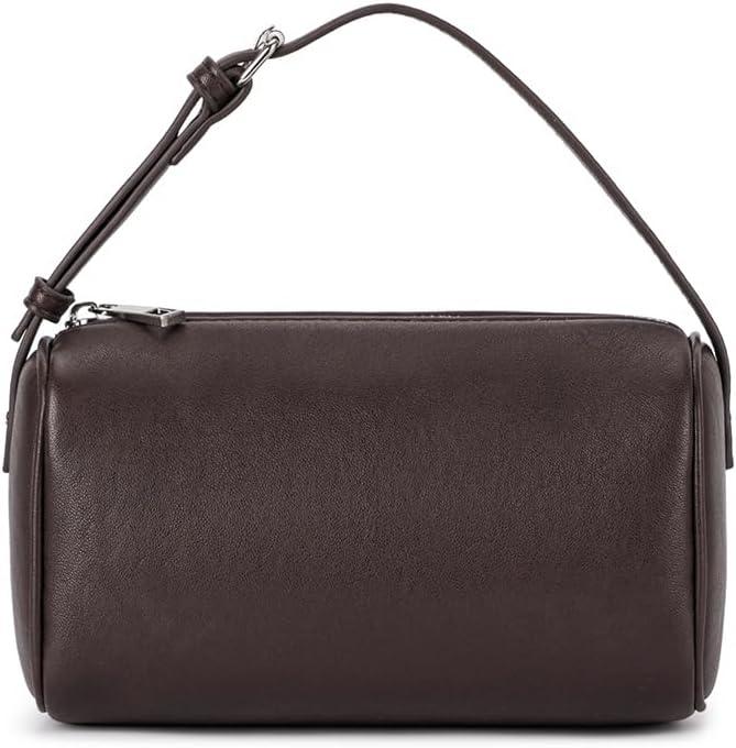 Womens Suede Leather Shoulder Bag, Small Retro Crossbody Bag with Adjustable Strap, Underarm Purse Handbag for Daily Use