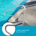 Pool Rail for inground Pools(54x32), 304SS Swimming Pool handrail w/Cover
