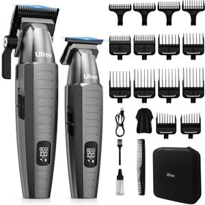 Ufree Professional Hair Clippers for Men, Clippers and Trimmers Set, Barber Clippers, Electric Beard Trimmer with Barber Bag, Gifts for Men