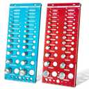 Upgrade Thread Checker, 70 Nut and Bolt Thread Checker with Magnetic Base & WallMountable, Bolt Size Finder with 26 Standard & 26Metric & 18 Drill Bit Gauge, Bolt and Nut ldentifier Gauge