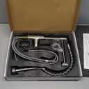 OWOFAN Kitchen Faucet with Pull Down Sprayer Brushed Nickel Stainless Steel 1 Handle Pull Out Spring Sink Faucets 1 Hole Or 3 Hole Dual Function for Farmhouse Camper Laundry Utility Rv Wet Bar