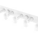 Allied Brass TA-20-6-WHM Tango Collection 6 Position Tie and Belt Rack, Matte White
