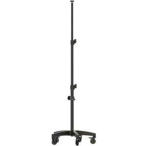 SCANGRIP WHEEL STAND, for Mobile Work Light Positioning in the Workshop, Detailing Light Stand, Extendable from 3 ft to 6,2 ft, Bracket for Second Work Light