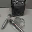 Karaoke Machine, Portable Bluetooth Speaker with 2 Wireless Microphones for Adults & Kids with Lights, Karaoke Microphone with PA System Supports USB/TF/REC/FM/AUX for Home Party Home System Packages (Black)