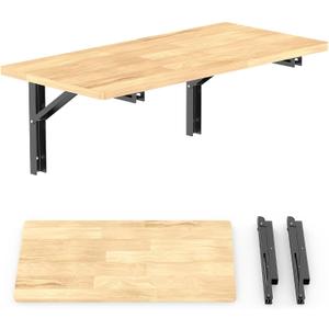 TORACK Heavy Duty Wall Mounted Folding Workbench, Collapsible Wall Table
