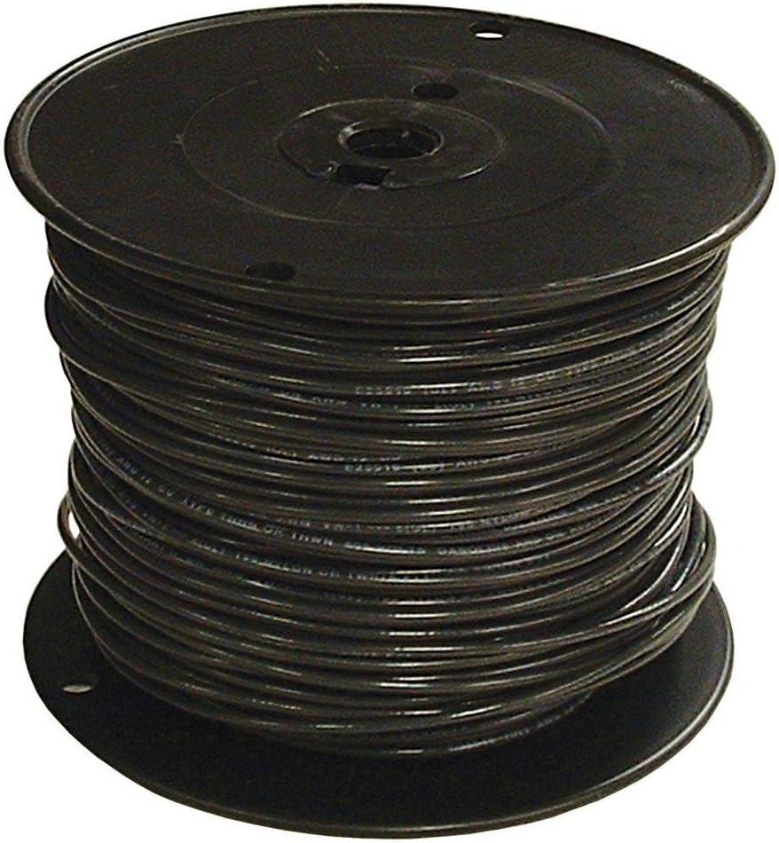 12 Gauge THHN Stranded Copper Wire (500, Black)