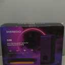 MEREDO Sound Bar for Smart TV 160W 3.1CH PC Gaming Soundbar with Subwoofer RGB Lighting Audio Sync Surround Sound System BT 5.3/HD-ARC/Optical/AUX/USB for Desktop Tablets Consoles Home Cinema