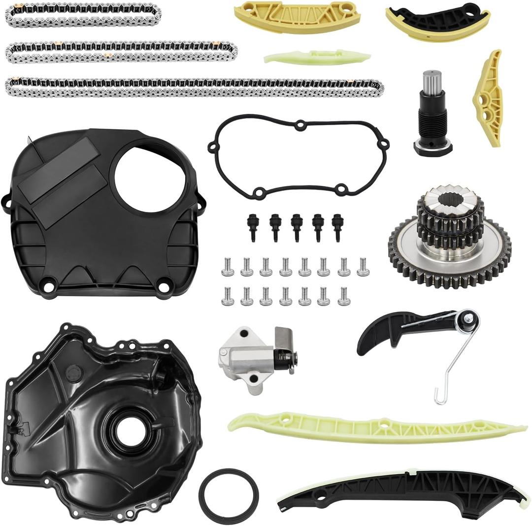 Audi Q5 2.0T Timing Chain Kit With EA888 Valve Cover Gasket For Fits 2008-2017 Audi Q5 A4 A5 A6 1.8T 2.0T, 2006-2017 Volkswagen Jetta Tiguan Passat, Replace #06H103269H Kit De Cadena De Tiempo De