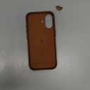 SHIELDON Case for iPhone 17 6.3" 2025 | Top Grain Crazy Horse Leather | Compatible with Magsafe | Magnetic Wireless Charging | Comfort Grip | Shock-Absorbent | Metal Button | Camera Bump Frame - Brown