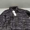 Camii Mia Mens Puffer Jacket Packable Down Jacket Lightweight Water Resistant Coats Puffer Jacket Men (X-Large, Black)