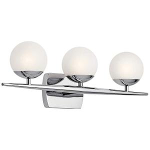 Kichler Jasper 24 1/2" Wide Chrome 3-Light Bath Light